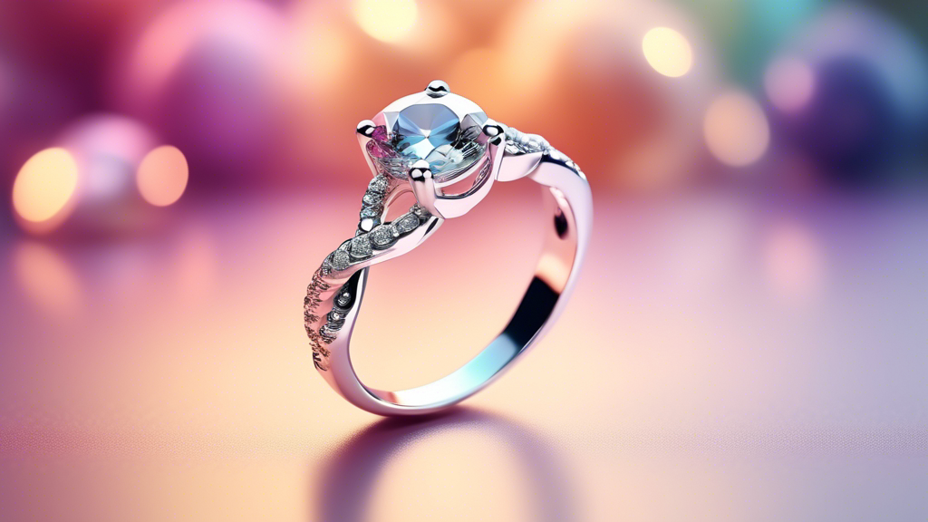 An elegant hand adorned with a sparkling infinity diamond ring, symbolizing endless love and charm, against a romantic, soft-focus background.