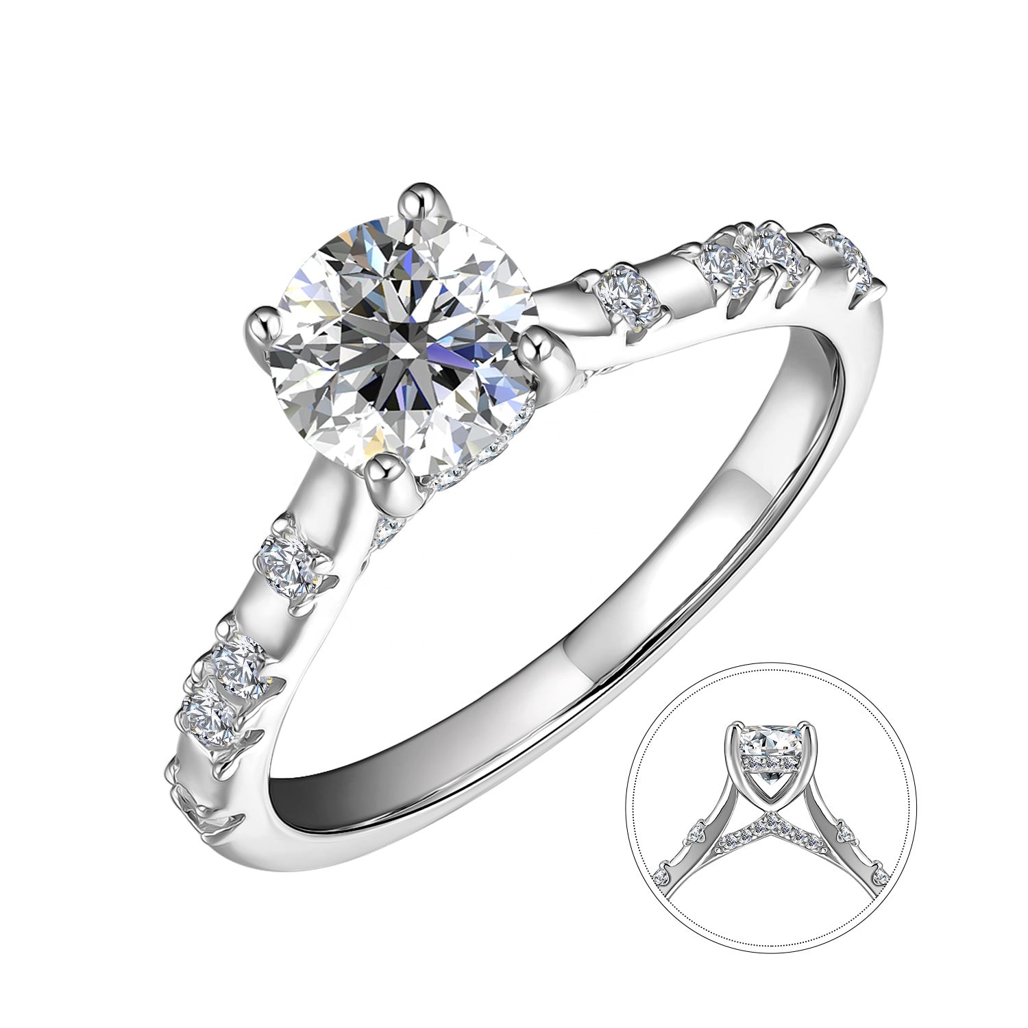 Moissanite Éclat Éternel Ring